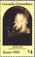 Grenada-Grenadines. 1982. Easter. Rembrandt. The Ressurection. Scott 507.