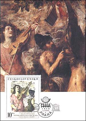 Czechoslovakia, 1978. Titian, Apollo Flying Marsya. Apollo's Companion. Sc. 2197a. Maximum Card: Sept. 12.