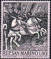 San Marino, 1968. Ucello , The Battle of San Romano. Sc. 689.