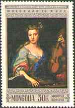 Kupetzky. Young Lady with Viola da gamba.