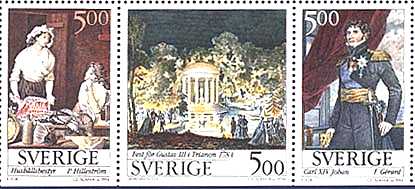 Sweden, 1994. Paintings by Hillestrom, Lafresen, Gerard. Scott 2065-70