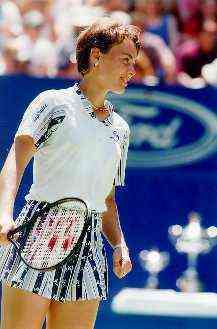 The very young Martina Hingis