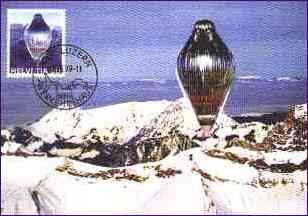 Baloon over the Alps. Cancelled 19.5.99 at the Transportation Museum, Luzern, Switzerland,