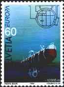Switzerland, 1994. Dedicated to Jacques Piccard and his record of 10918 depth with the batyscaphe.