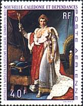 New Caledonia, 1969. Fran�ois P. Gerard, Napoleon in Coronation Robes. Sc. C68.