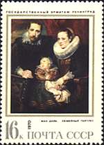 Russia, 1970. Van Dyck. Family Portrait. Sc. 3806.
