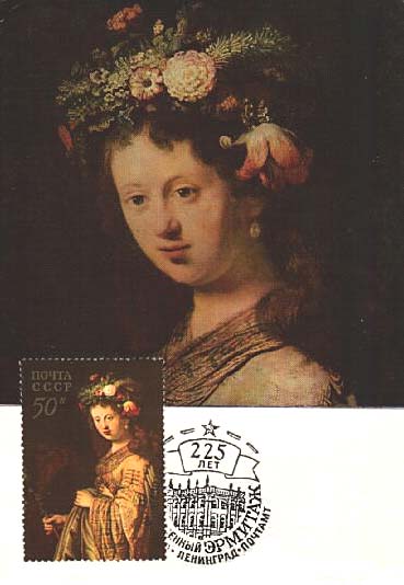 Russia, 1973. Saskia as Flora. 1634. Scott 4148.