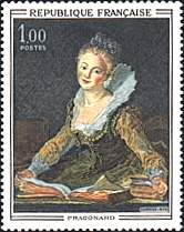 France, 1971. Jean Honor Fragonard, L'Etude. Sc. 1327.