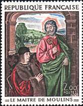 France, 1971. JMaitre de Mulins, St. Peter Presenting Pierre de Bourbon. Sc. 1329.