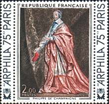 France, 1974. Philippe de Champaigne, Cardinal Richelieu. Sc. 1394.