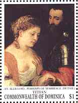 Dominica. Titian. An Allegory, Perhaps of Mariage. Scott 1542g.