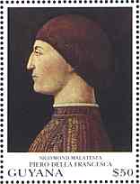 Guyana.  Piero della Francesca. Sigismond Malatesta. Scott 2743h.