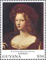 Guyana. Raphael. Jeanne d'Aragon. Scott 2743e.