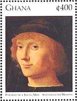 Antonello da Messina. Portrait of a Young Man