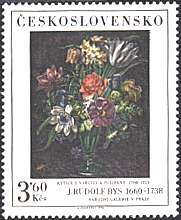 Czechoslovakia, 1976. J. Rudolf Bys. Flowers. Scott 2093.