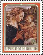 Burundi, 1968. Virgin and Child. Sc. 265.