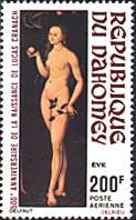 Dahomey, 1972. Lucas Cranach, Eve. Sc. C168.