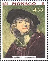 Monaco, 1981. Rembrandt, Self-portrait. Sc. 1308.