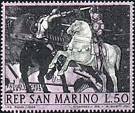 San Marino, 1968. Ucello , The Battle of San Romano. Sc. 688.