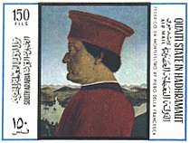 Hadhramaut. Piero della Francesca, Portrait of Federico de Montefeltro.