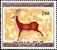 1967, Algeria. Tassili, 6000 B.C., Antelope