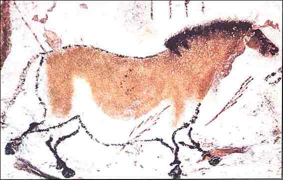 France, Lascaux. The "Chinese" Horse. About 13000 B.C.