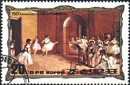 North Korea, 1984, The Dance Foyer at the Rue le Peletier Opera, SG N2402
