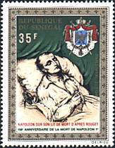 Senegal, 1971. Georges Rouget, Napoleon in his Death Bed. Sc. C101.