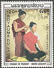 Laos, 1969-70. Marc Leguay, Hairdressing. Sc. C63.