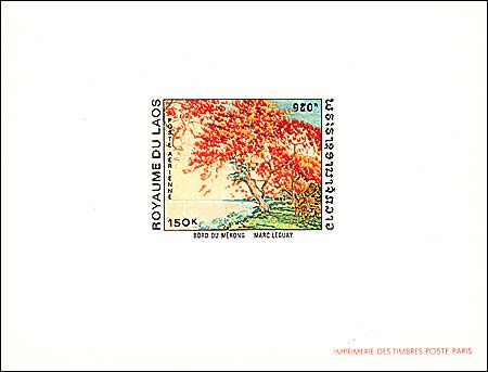 Laos, 1969-70. Marc Laguay, Tree on the Bank of the Mekong. Sc. C64. Epreuve de luxe.