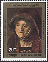 Mauritania, 1980. Rembrandt, His Mother. Sc. 457.