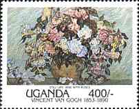 Uganda, 1991. Still Life: Vase with Roses