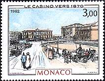 1982. Monte Carlo and Monaco during the Belle Epoch (1870-1925), by Hubert Clerissi. The Casino. Scott 1344.
