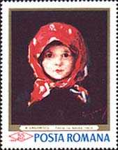 1968. Little Girl with Red Kerchief