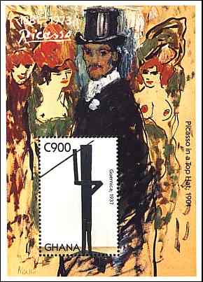 Ghana, 1993. Picasso in a Top Hat, 1901