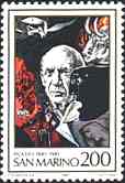 San Marino, 1981. Picasso, by Guttuso