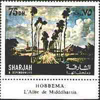 Sharjah. Hobbema, "The Avenue, Middelharnis", painted 1689