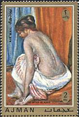 Ajman, 1971. Renoir, The Bather. Mi. 859. 
