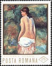 Romania, 1971. Renoir, Nude in Landscape. Sc. 2259.