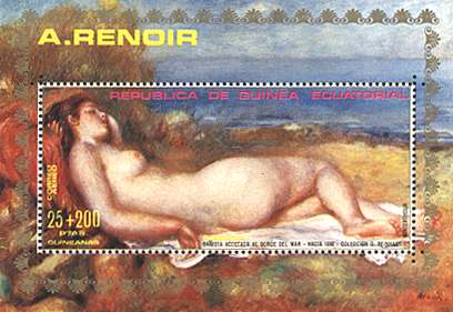 Guinea Equatorial, 1973. Renoir. Bather at Sea"