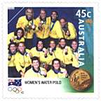 Australia, 9/24/00. Water Polo: Women's. Team: 13 female players