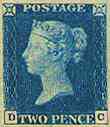 Two Pence Blue, 1840.