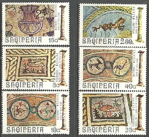 Mosaics of Albania on Stamps — illustration 5