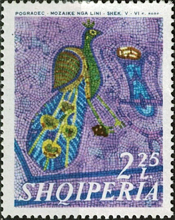 Mosaics of Albania on Stamps — illustration 6