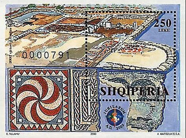 Mosaics of Albania on Stamps — illustration 7
