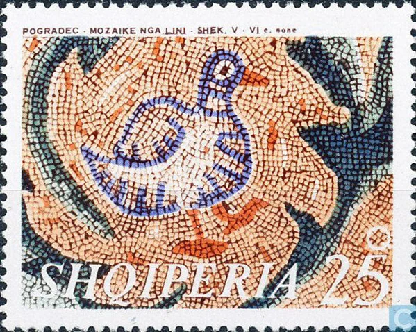 Mosaics of Albania on Stamps — illustration 8