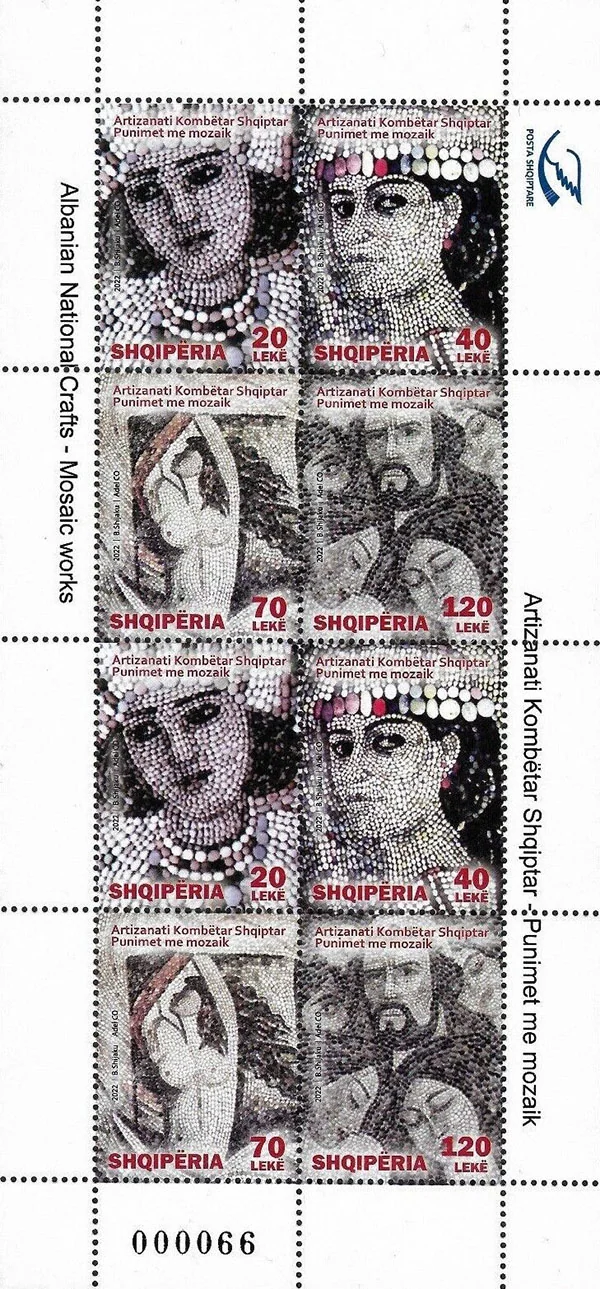 Mosaics of Albania on Stamps — illustration 11