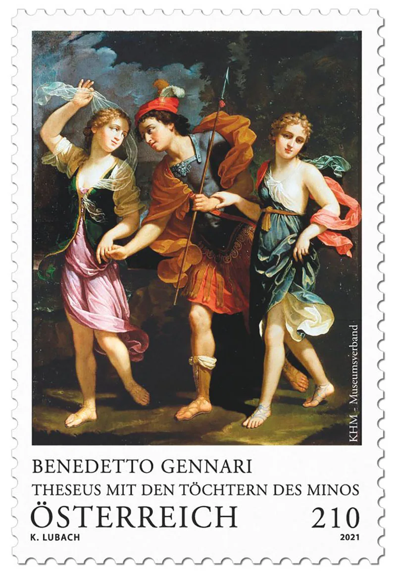 New Year Art Gallery — original stamp illustration