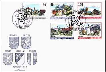 Art Stamps Issues from Liechtenstein — original stamp illustration