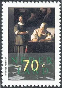 Johannes Vermeer — artwork or philatelic material from the Art on Stamps archive